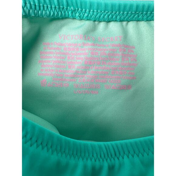 victoria's secret mid rise bikini push-up top aqua size L/36D - Picture 4 of 9